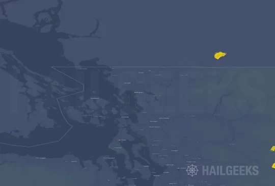 Hail map for Bellingham, WA