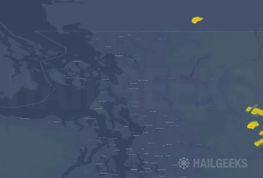 Hail map for Mount Vernon, WA