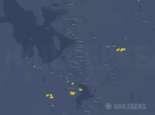 Hail map for Salt Lake City, UT