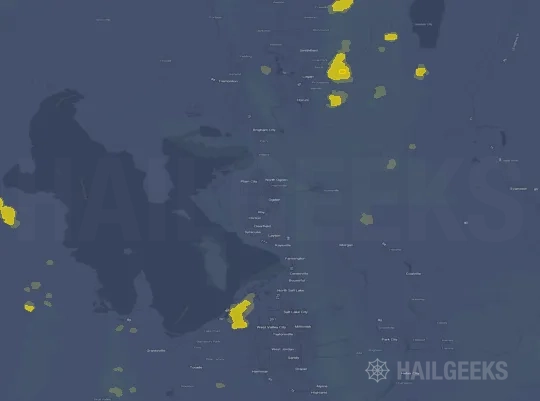Hail map for Ogden, UT