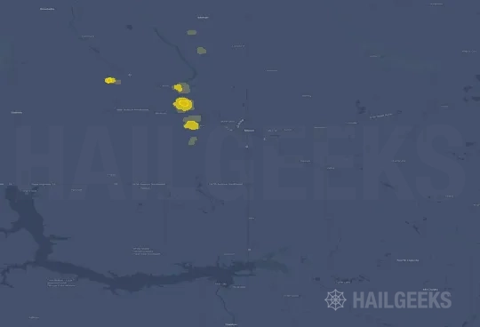 Hail map for Minot, ND