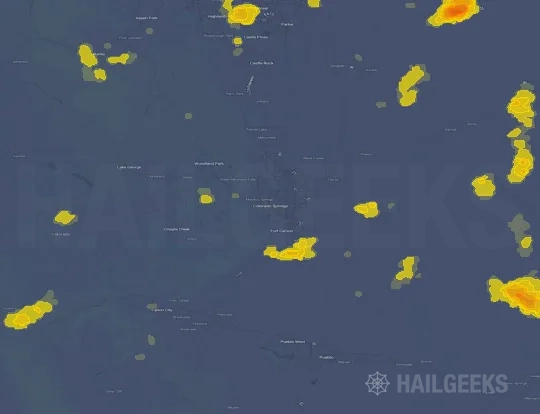 Hail map for Colorado Springs, CO