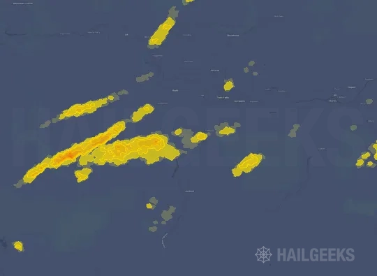 Hail map for Twin Falls, ID
