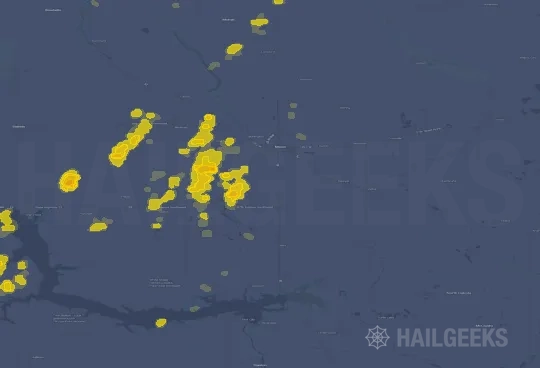 Hail map for Minot, ND