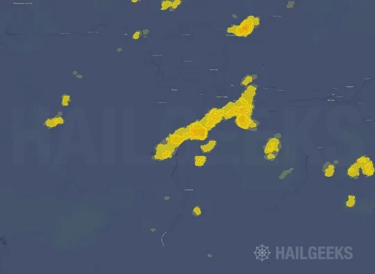 Hail map for Twin Falls, ID
