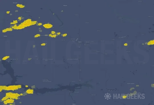 Hail map for Minot, ND