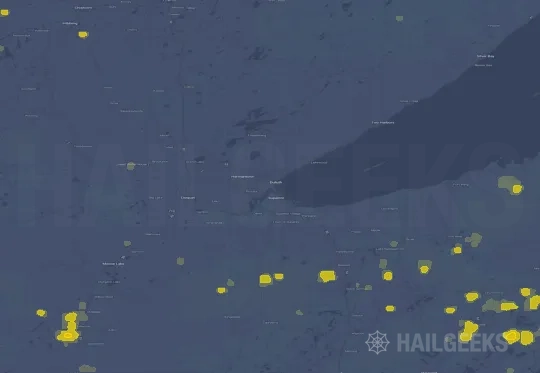 Hail map for Duluth, MN