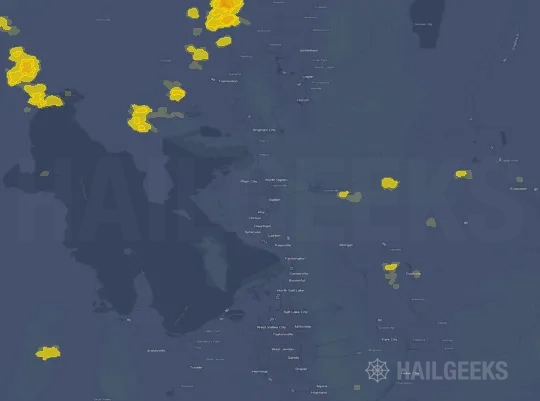 Hail map for Ogden, UT