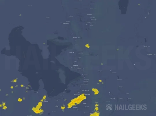 Hail map for Ogden, UT