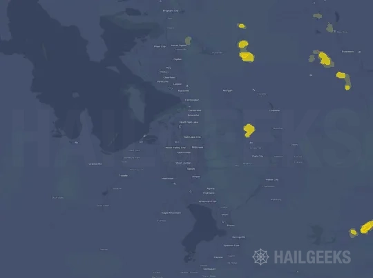 Hail map for Salt Lake City, UT