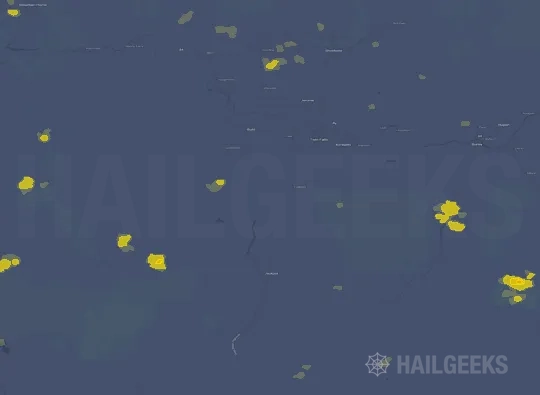 Hail map for Twin Falls, ID