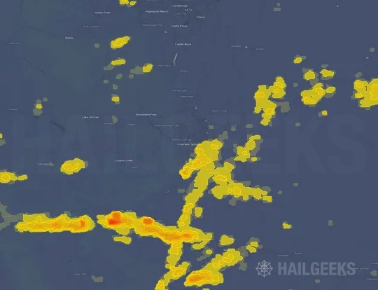 Hail map for Colorado Springs, CO