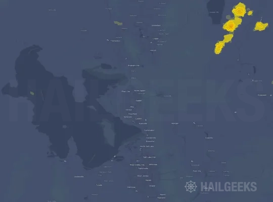 Hail map for Ogden, UT