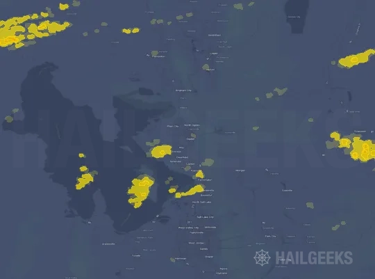 Hail map for Ogden, UT