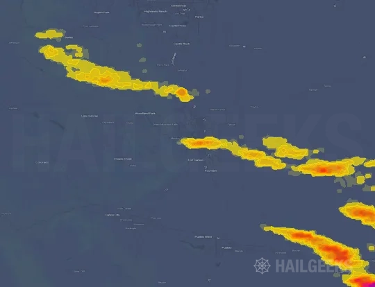 Hail map for Colorado Springs, CO