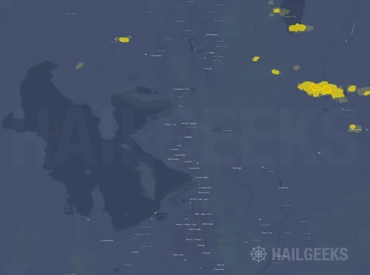 Hail map for Ogden, UT