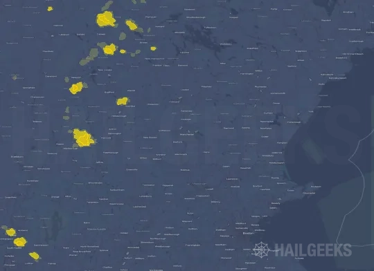 Hail map for Manchester, NH