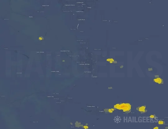 Hail map for Colorado Springs, CO