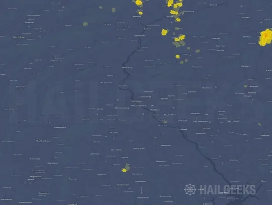Hail map for Harrisburg, PA