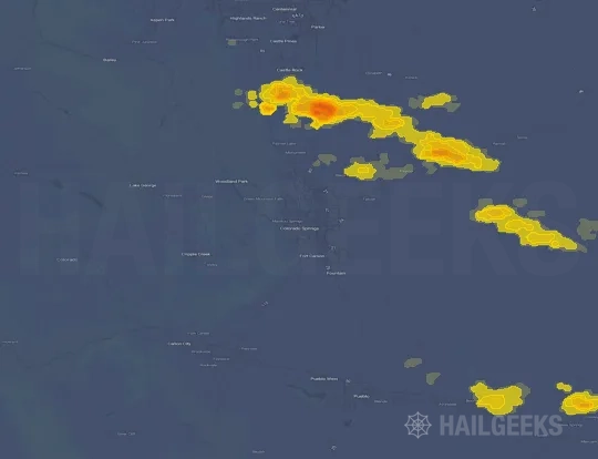 Hail map for Colorado Springs, CO