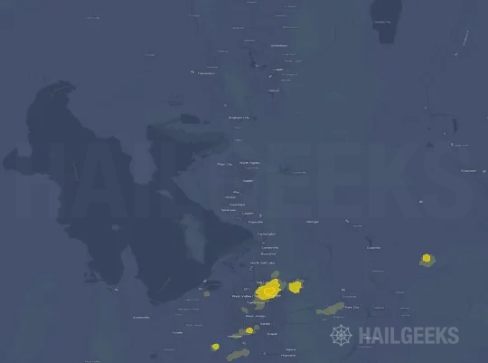 Hail map for Ogden, UT