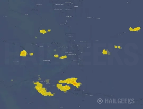 Hail map for Colorado Springs, CO
