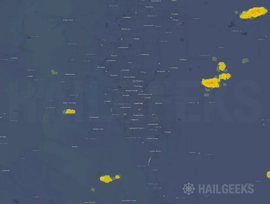 Hail map for Denver, CO
