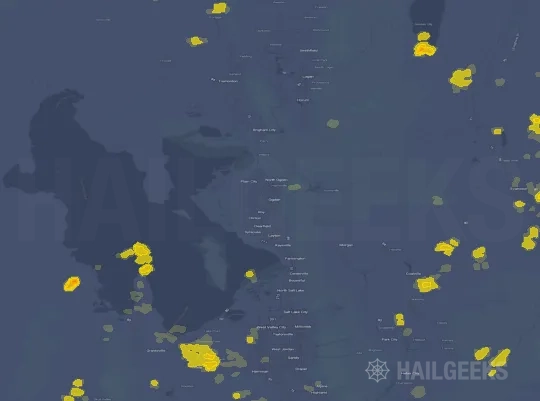 Hail map for Ogden, UT