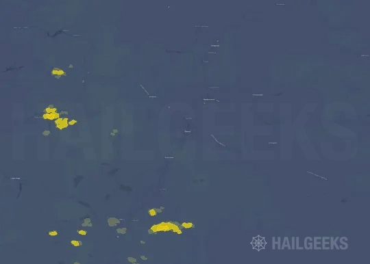 Hail map for Bend, OR
