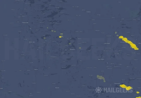 Hail map for Alexandria, MN