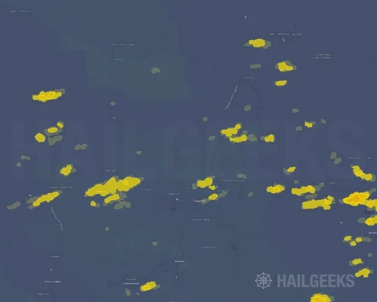 Hail map for Flagstaff, AZ