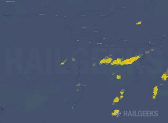 Hail map for Twin Falls, ID
