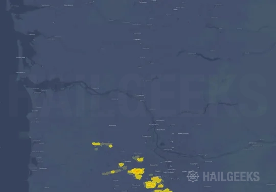 Hail map for Longview, WA
