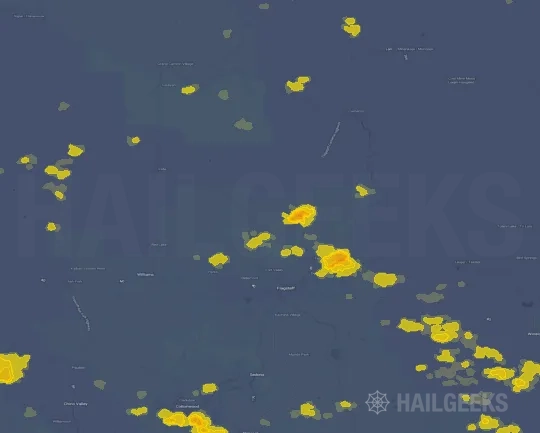 Hail map for Flagstaff, AZ