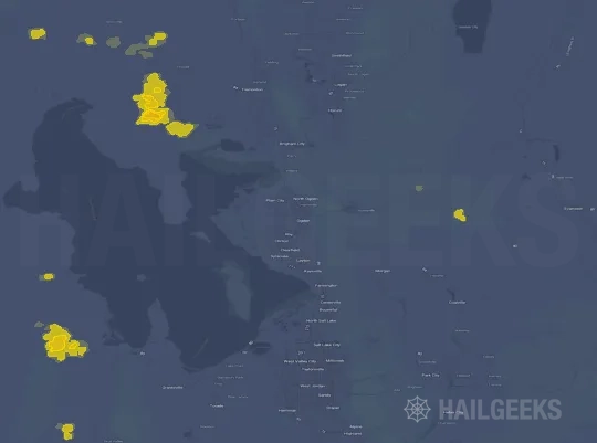 Hail map for Ogden, UT