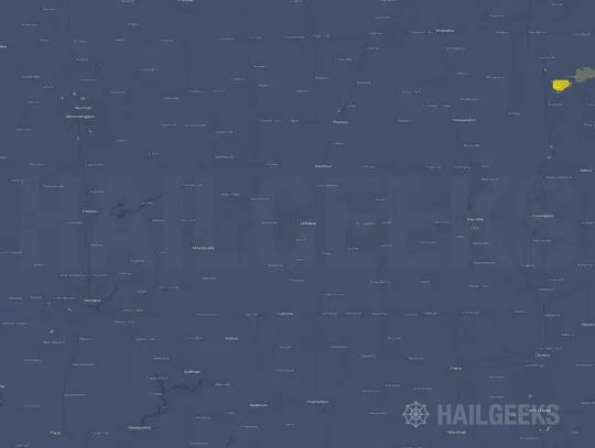 Hail map for Champaign, IL