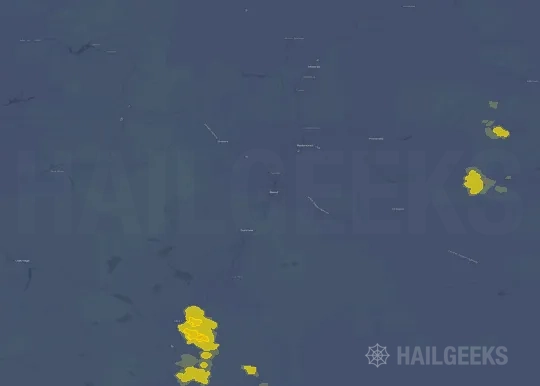 Hail map for Bend, OR