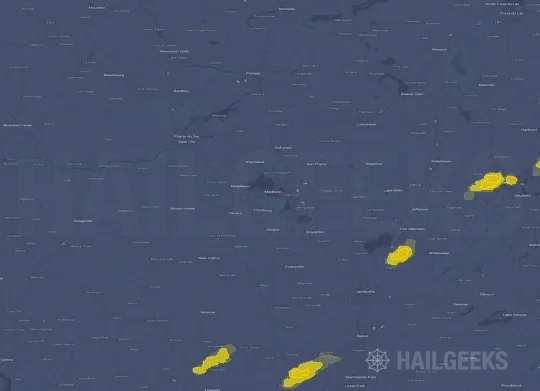 Hail map for Madison, WI