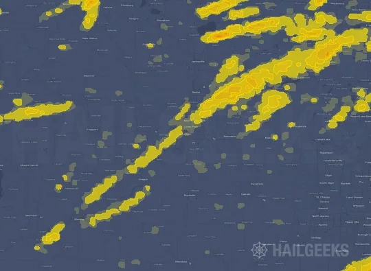 Hail map for Rockford, IL