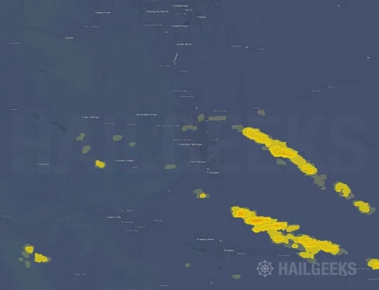 Hail map for Colorado Springs, CO
