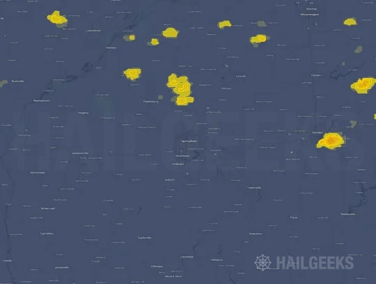 Hail map for Springfield, IL on May 19, 2024
