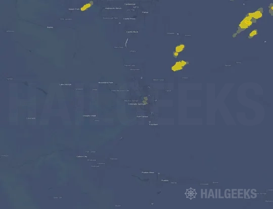 Hail map for Colorado Springs, CO