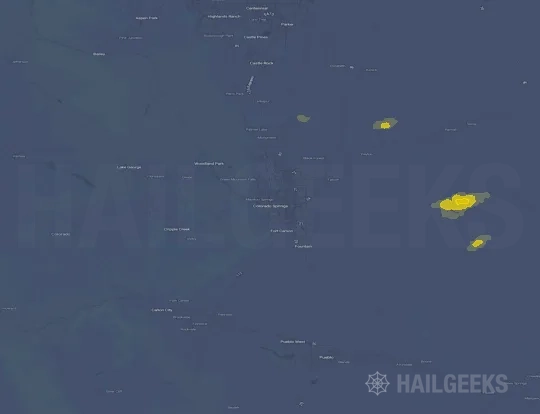 Hail map for Colorado Springs, CO