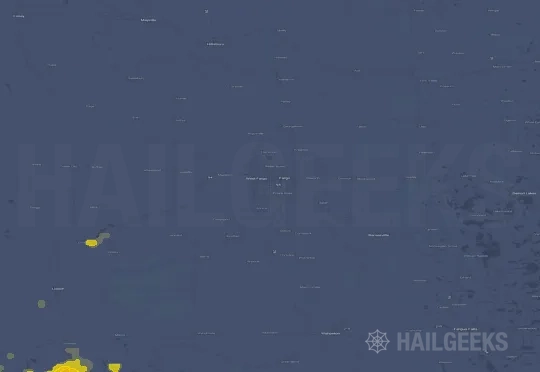 Hail map for Fargo, ND