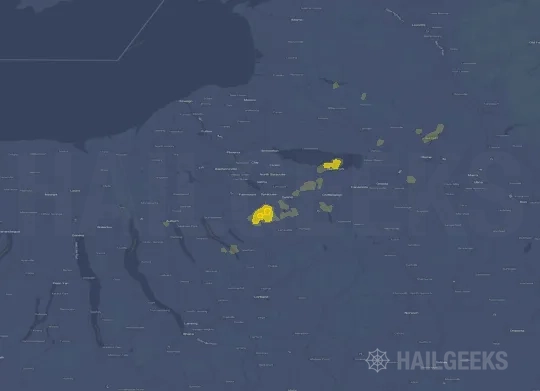 Hail map for Syracuse, NY