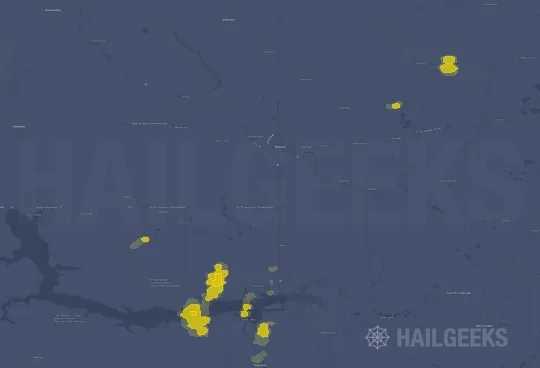 Hail map for Minot, ND