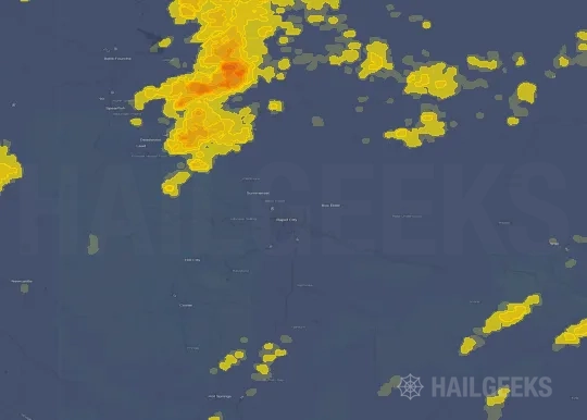 Hail map for Rapid City, SD