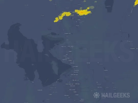 Hail map for Ogden, UT