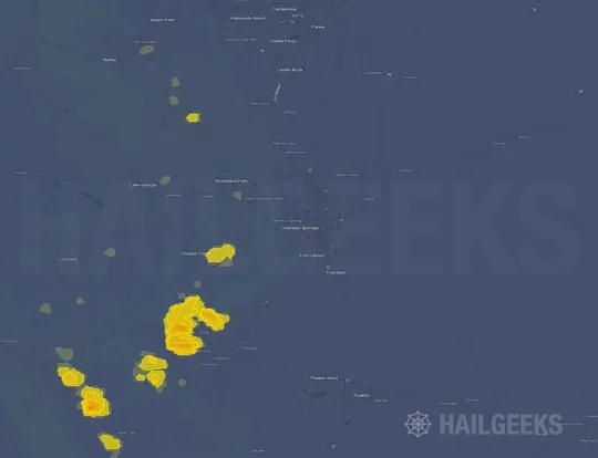 Hail map for Colorado Springs, CO