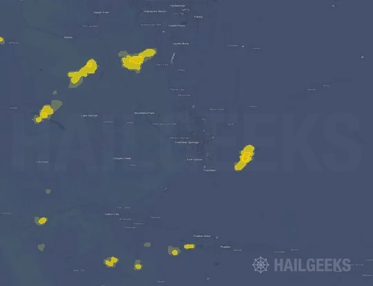 Hail map for Colorado Springs, CO